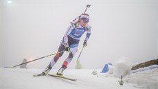 eská biatlonistka Jessica Jislová ve sprintu v Oberhofu.