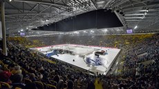 Litvínov - Sparta, hokejová extraliga pod širým nebem na fotbalovém stadionu v...