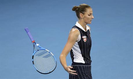 Karolína Plíková ve finále turnaje v Brisbane.