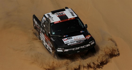 Posdka Miroslav Zapletal, Marek Skora v 10. etap Rallye Dakar.