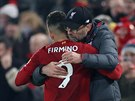 Jürgen Klopp z Liverpoolu chválí střídajícího Firmina v utkání proti...
