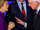 Americký senátor Bernie Sanders se v sedmé a poslední televizní debat uchaze...