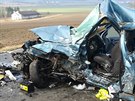 Tragick� nehoda se stala p�ed polednem mezi P�skem a ��ovou. Silnice byla p�es...
