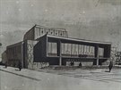Takto vypadal nvrh na budovu divadla v Budjovicch v roce 1960. Autory jsou...