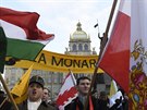 Tíkrálový pochod za monarchii se seel na Václavském námstí v Praze. Odtud se...