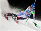 Petra Vlhová bhem slalomu ve Flachau