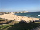 Pohled na Bondi Beach ped poáry