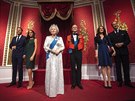 Voskové figuríny prince Harryho a vévodkyně Meghan v muzeu Madame Tussauds...