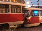 Na pražském Pohořelci se srazily dvě tramvaje, jely po stejné koleji (10.1....