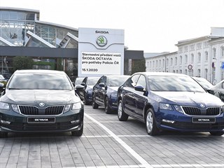 Policie převzala 15. ledna 2020 v Mladé Boleslavi nové civilní policejní vozy...