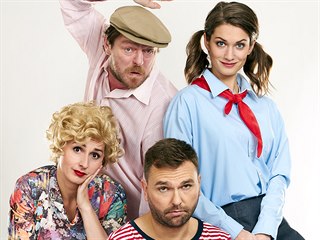 Vedle Leoše Nohy (s čepicí) se objeví Lenka Zbranková (vlevo), Veronika Čermák...