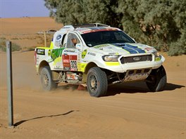Tomáš Ouředníček a David Křípal z týmu Ultimate Dakar Racing na Dakaru.