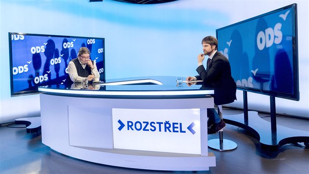 Europoslanec Alexandr Vondra v diskusnm poadu iDNES.cz Rozstel. (17. ledna 2020)