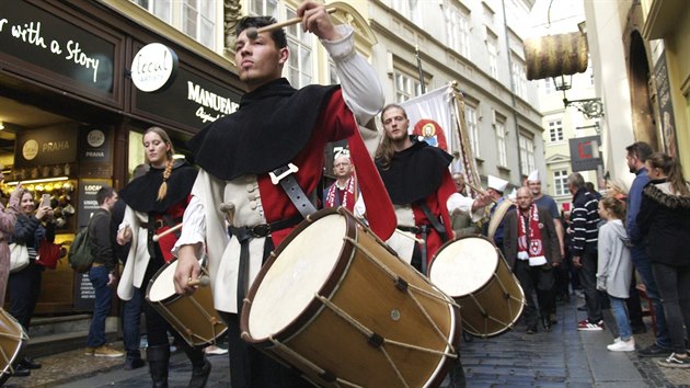 Bubeníci ze spolku Honorata se každoročně účastní tříkrálového průvodu v Praze. Nejinak tomu bylo i letos.