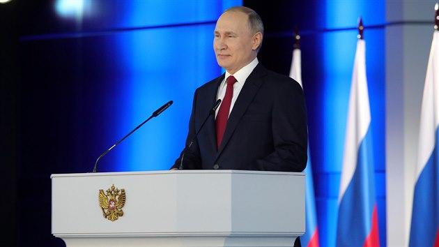 Rusk prezident Vladimir Putin pedn poselstv o stavu zem. (15. ledna 2020)