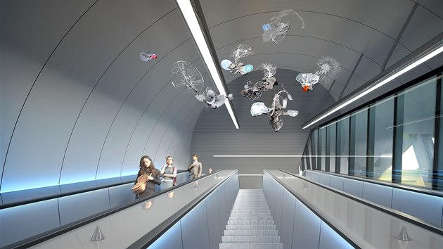 První upravené návrhy interiérů patří do první etapy stavby metra. Výtvarnou soutěže na podobu stanice Pankrác vyhrál Jakub Nepraš. 