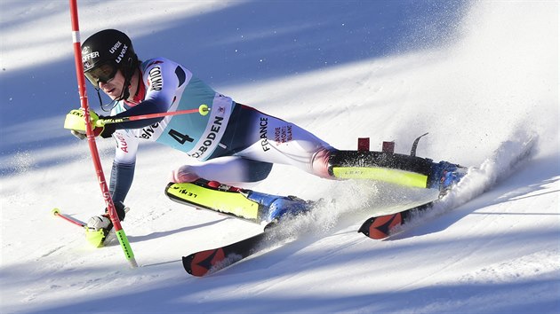 Clement Nel ve slalomu v Adelbodenu.