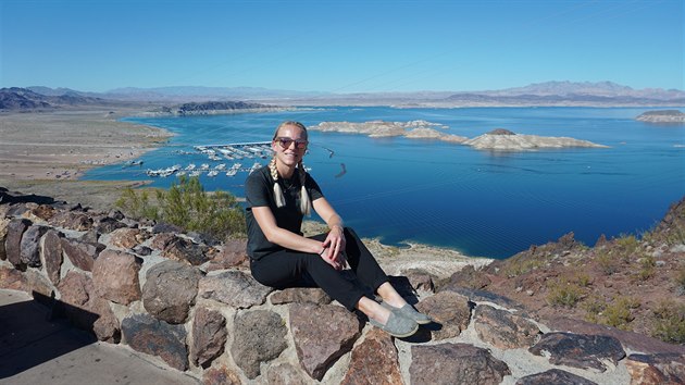Umělé jezero na řece Colorado Lake Mead.