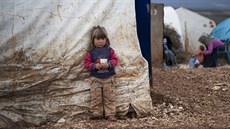 Dít v syrském uprchlickém táboe Atmeh