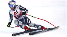 Ester Ledecká na trati super-G v rámci alpské kombinace v Zauchensee