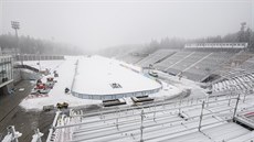 Vysočina Arena se chystá na závody Světového poháru v běhu na lyžích.