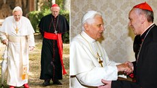 Herci ve filmu Dva papežové vs. reální papežové Benedikt XVI. a Jorge Mario...