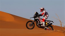 Paulo Goncalves v sedmé etap Rallye Dakar.