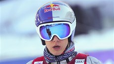 Ester Ledecká v cíli tréninku na sjezd v Zauchensee