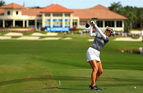 Jessica Kordová na turnaji LPGA v Boca Raton.