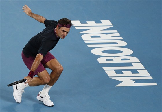 Roger Federer na Australian Open, snímek z ledna 2020 