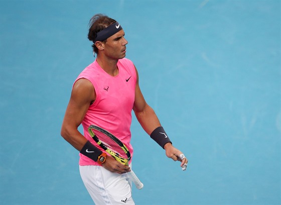 panl Rafael Nadal bhem osmifinále Australian Open.