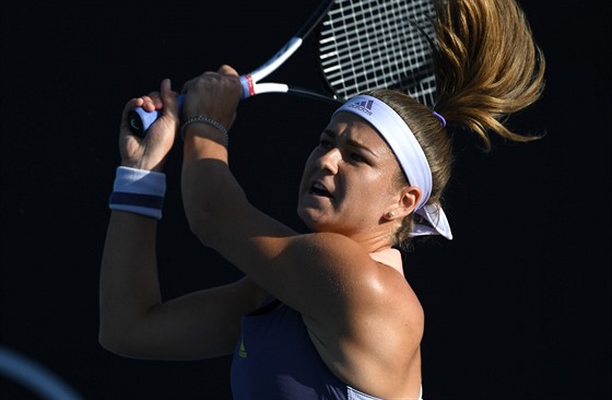 Karolína Muchová v prvním kole Australian Open.