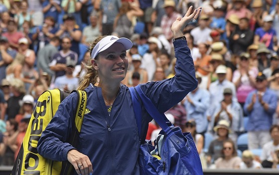 Caroline Wozniacká na Australian Open.