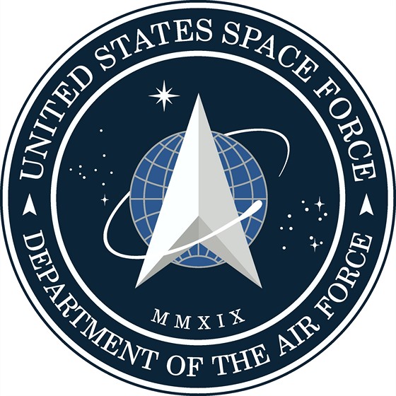 Logo Vesmírných sil Armády Spojených států (26. ledna 2020)