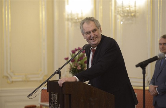 Prezident Milo Zeman na Praském hrad pivítal starosty a starostky vech...