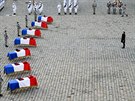Francouzský prezident Emmanuel Macron uctil památku 13 voják, kteí zemeli...
