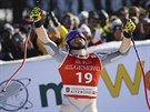 Norský lya Kjetil Jansrud vyhrál superobí slalom na slavném Hahnenkammu v...