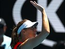 Ruska Maria arapovová se louí po prohe v prvním kole Australian Open.