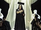 Iveta Jiříková v titulní roli Pucciniho Turandot v Národním divadle