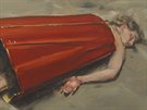Michaël Borremans, Ďáblovy šaty III, 2011 olej na plátně 40 x 60 cm Private...