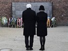 Německý prezident Frank-Walter Steinmeier a jeho manželka Elke Beudenbenderová...