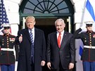 Americký prezident Donald Trump v Bílém domě přijal izraelského premiéra...