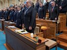 Minuta ticha po úmrtí Jaroslava Kubery na lednové schzi Senátu