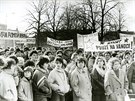 Ped ticeti lety v úterý 23. ledna 1990 prola Vysokým Mýtem velká demonstrace...