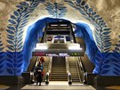 Jedna z nejdel��ch galeri� na sv�t� - stockholmsk� podzemn� metro a jeho...