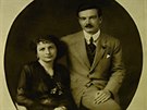 Karel Maria Chotek s man�elkou Livi�, rok 1921