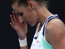 Kristýna Plíková v prvním kole Australian Open.
