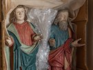 Instalace nové kazatelny v římskokatolickém kostele Sv. Máří Magdalédy v...