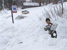 Kanadská armáda odstrauje sníh, který hust napadl na východním pobeí. (20....