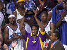 Kobe Bryant jako nejuitenjí hrá Utkání hvzd NBA 2002.